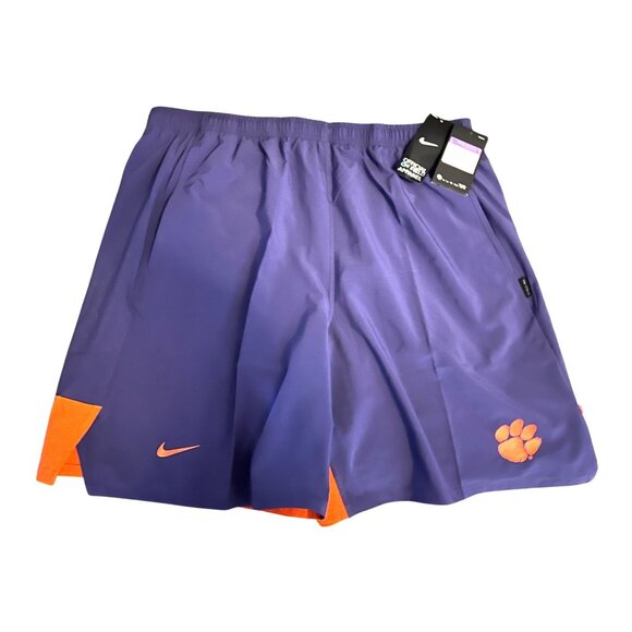 Clemson Tigers Nike Flex Dri-Fit Mens On Field Shorts w/pockets - NEW! Size XXL - Picture 1 of 6